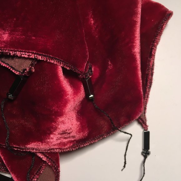 Handmade Hand-dyed Velvet Shawl - Picture 8 of 8